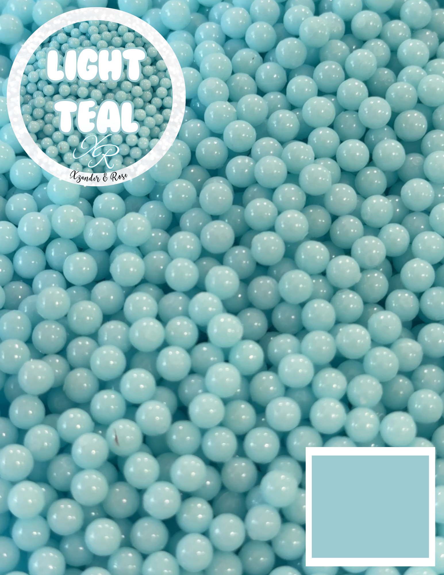 Colored acrylic beads