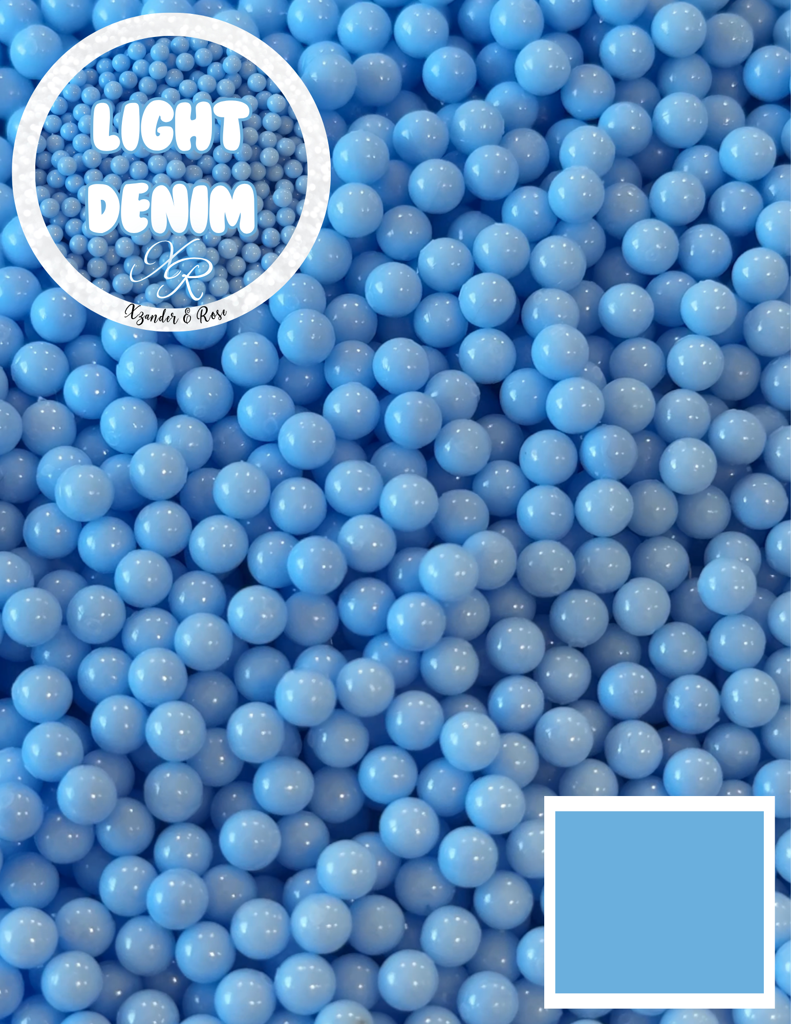 Colored acrylic beads