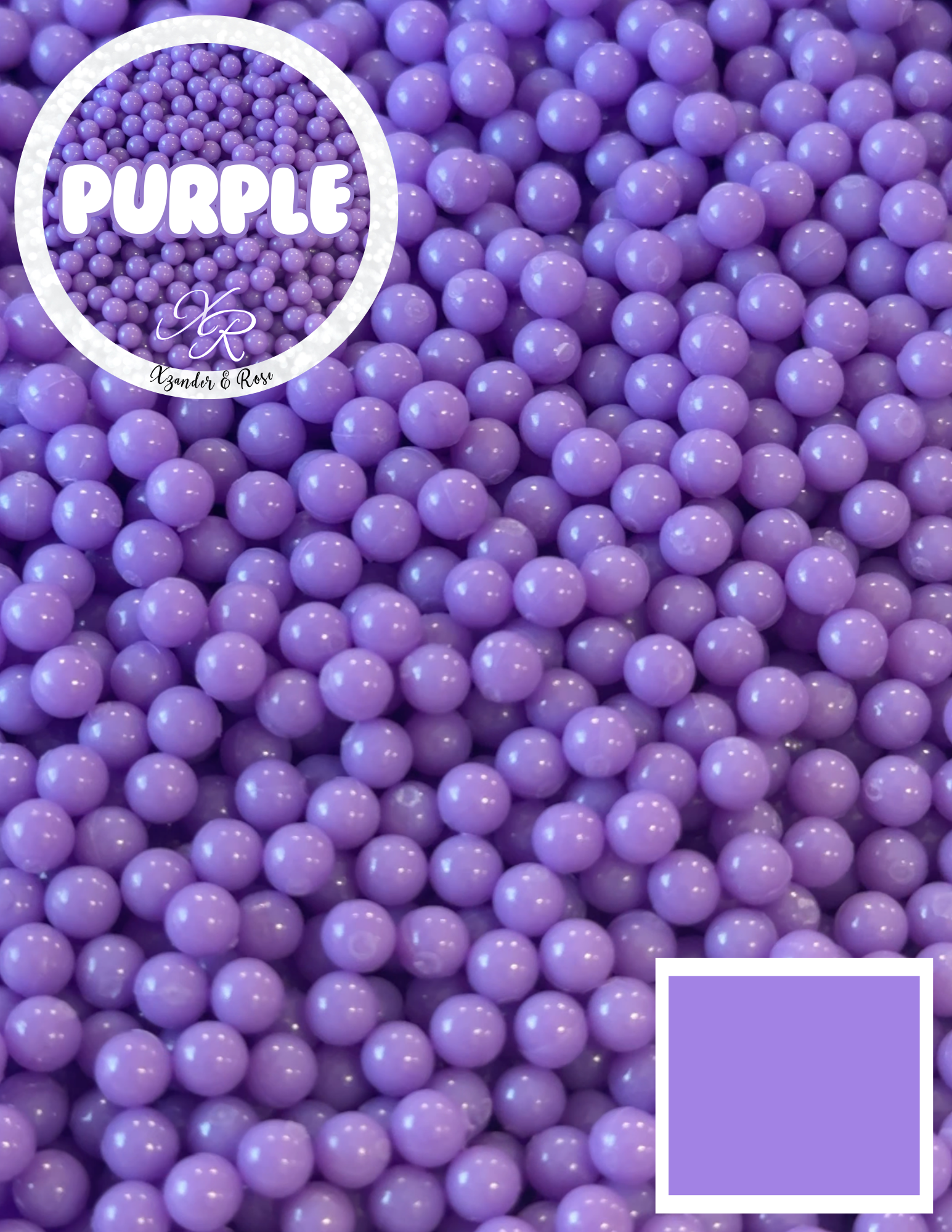 Colored acrylic beads