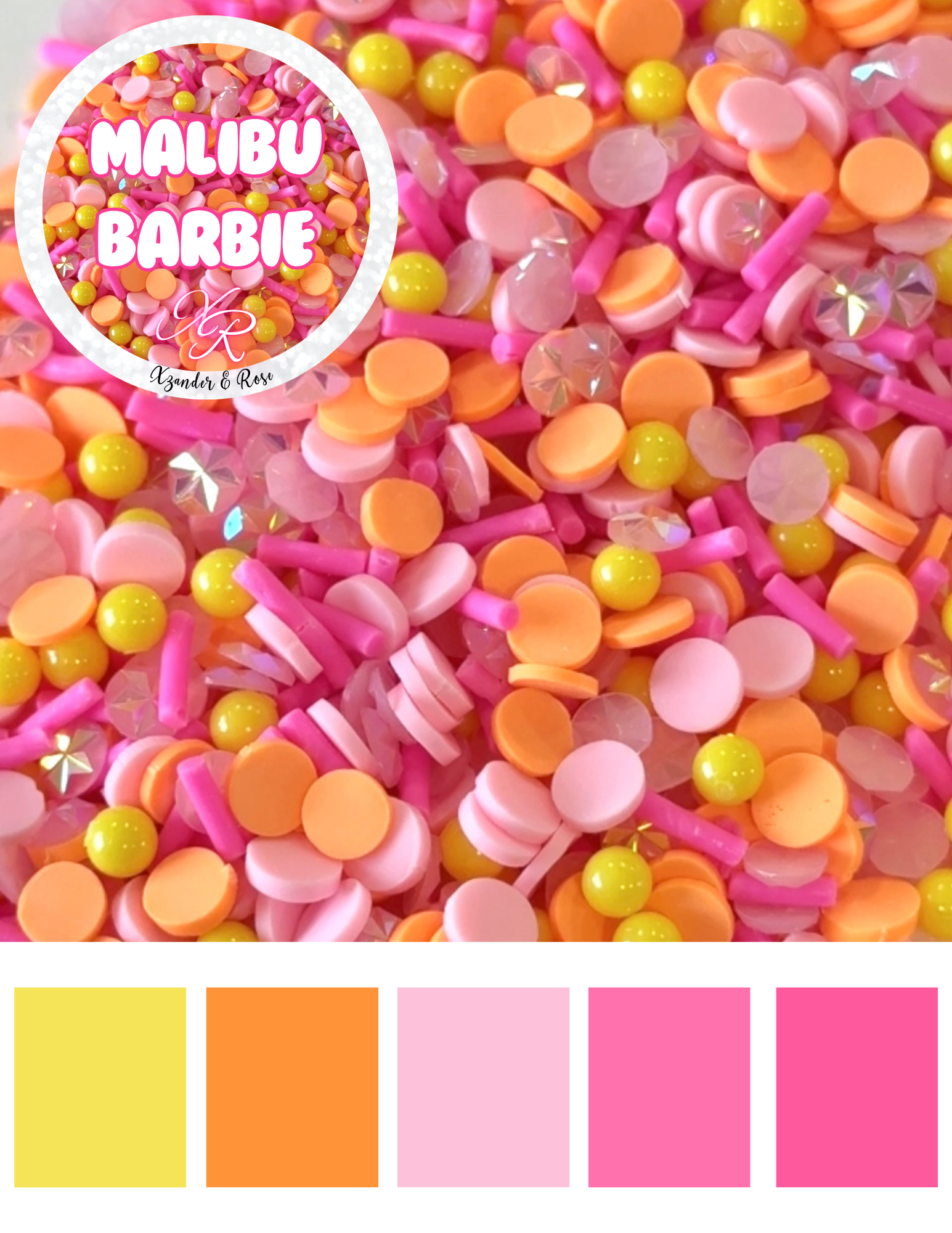 Malibu Barbie Poly Clay Sprinkles Mix