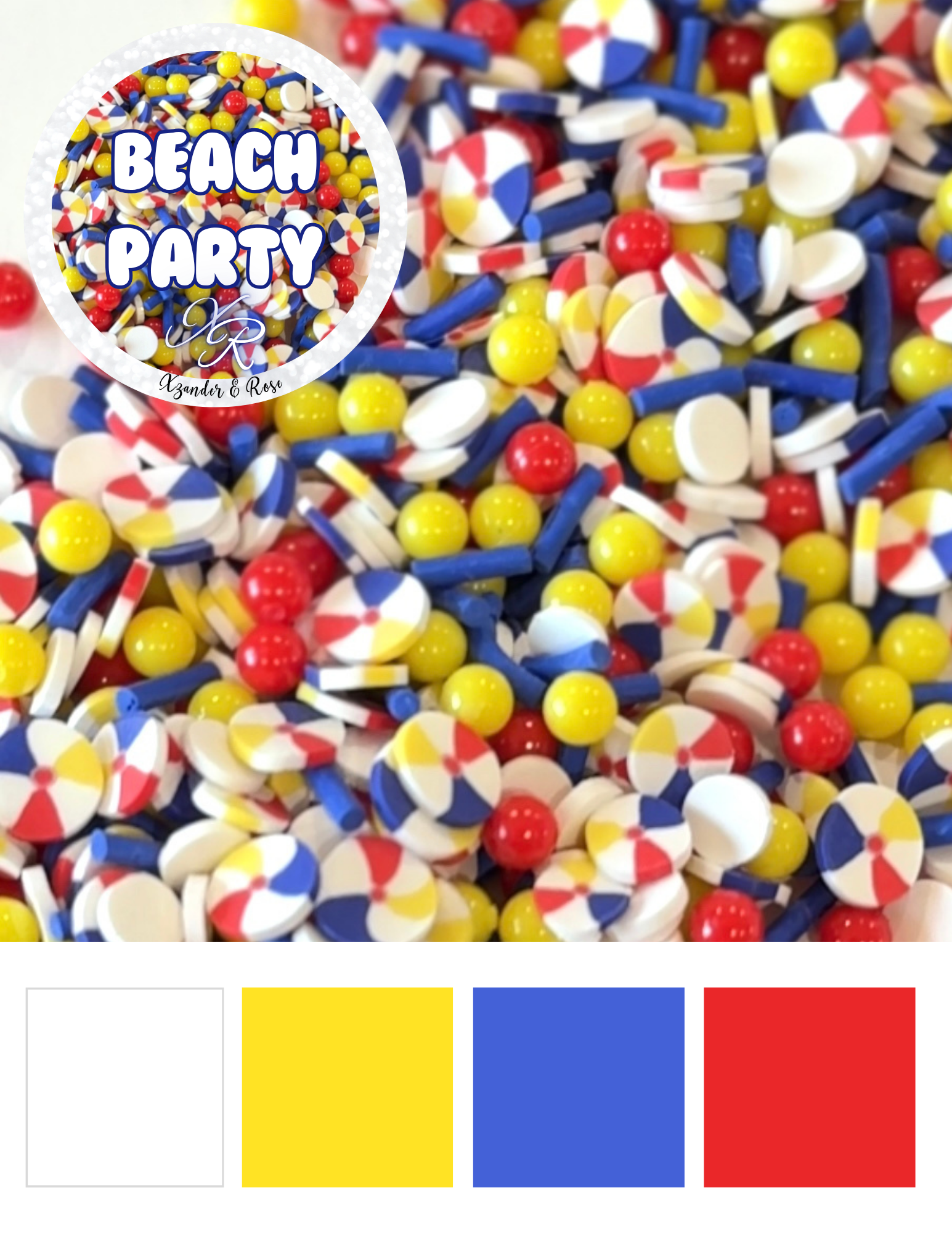 Beach Party Poly Clay Sprinkles Mix