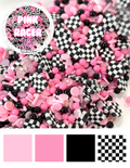 Pink Racer Poly Clay Sprinkles Mix