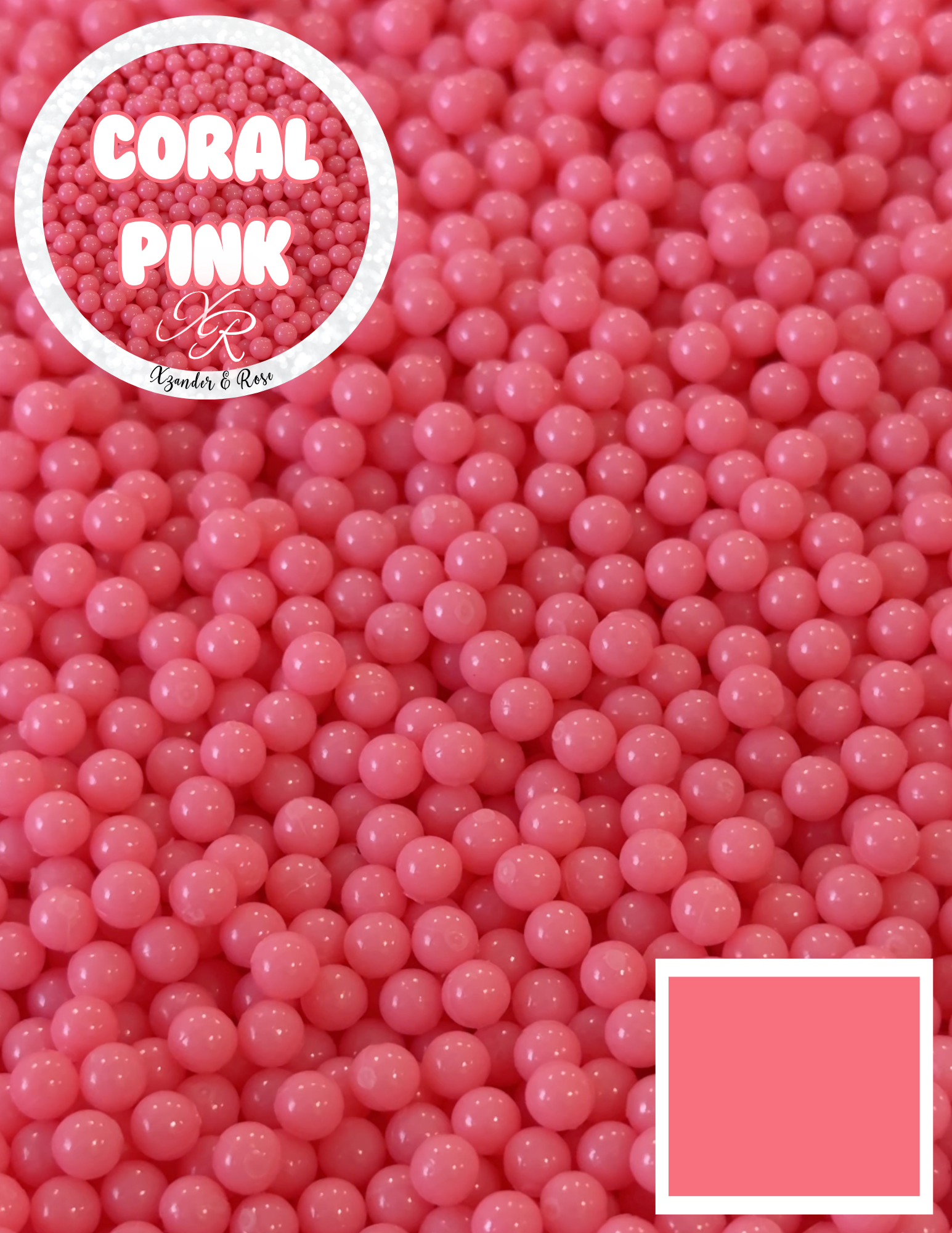 Colored acrylic beads