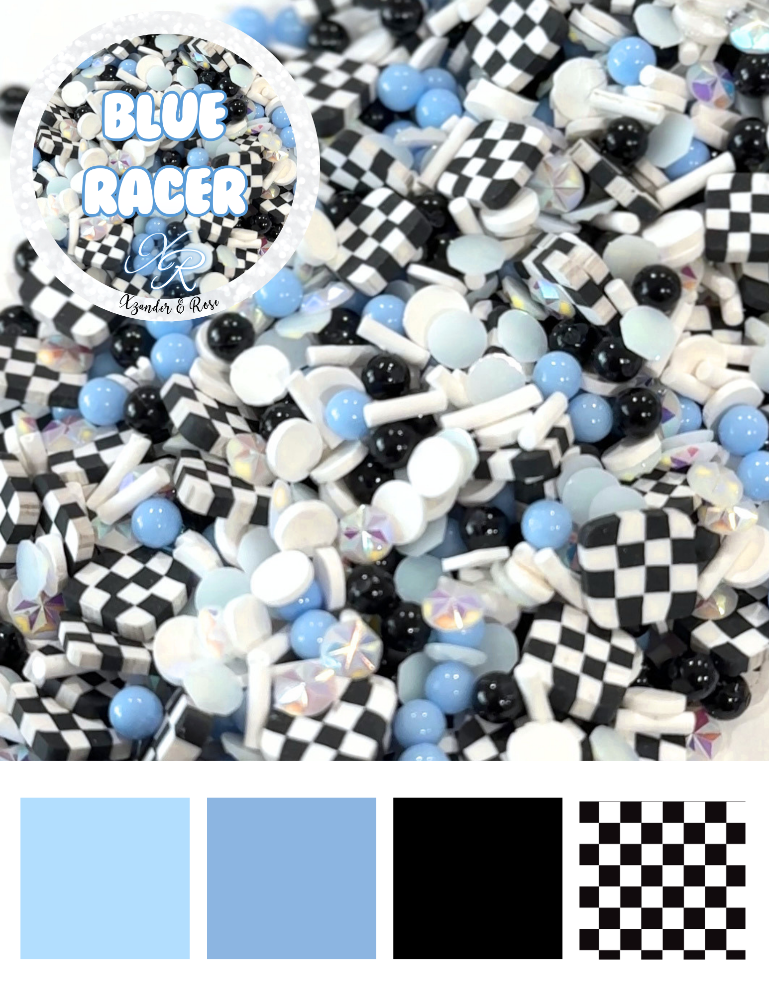 Blue Racer Poly Clay Sprinkles Mix