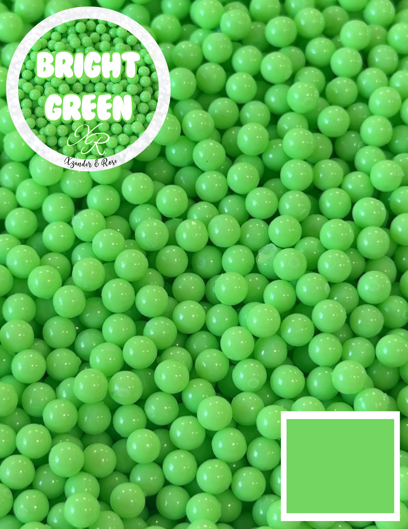 Colored acrylic beads
