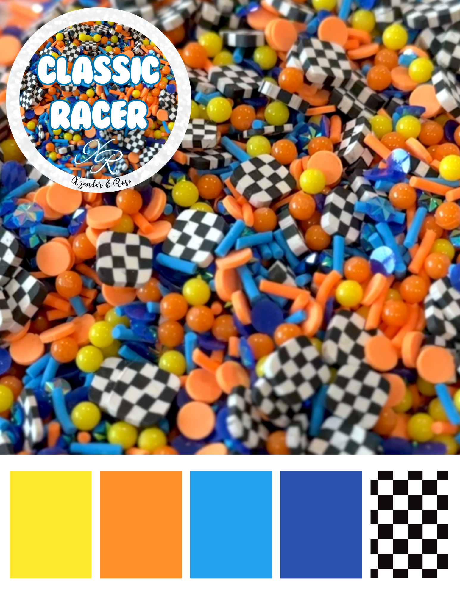 Racer Collection Poly Clay Sprinkles Mix