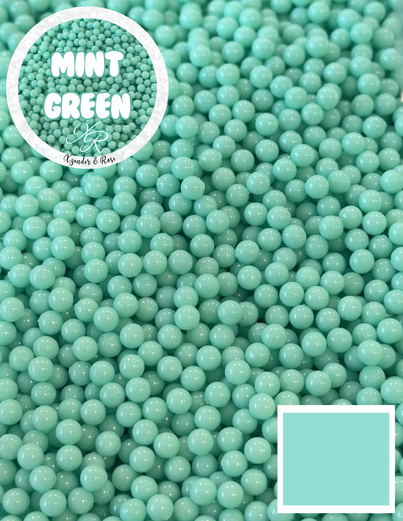 Colored acrylic beads