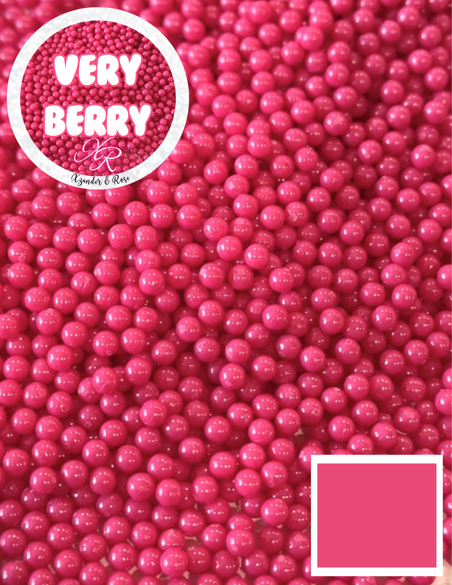 Colored acrylic beads